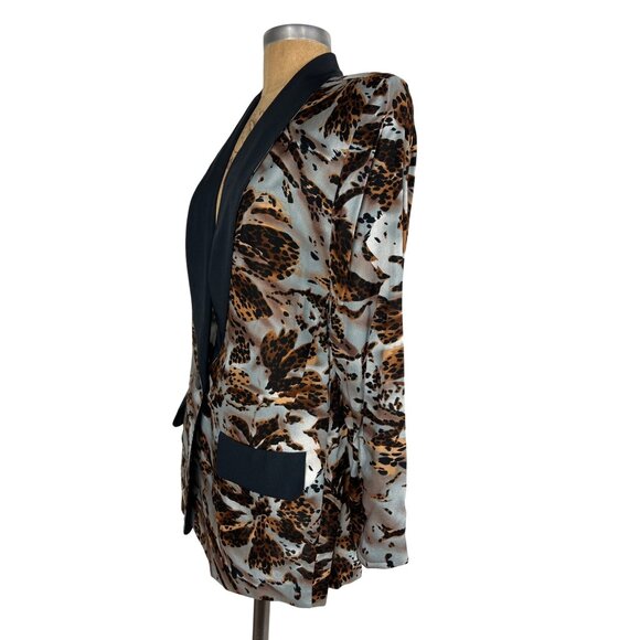 Britany Blu Authentic Vintage Women's Patterned Blazer Jacket - Picture 2 of 9